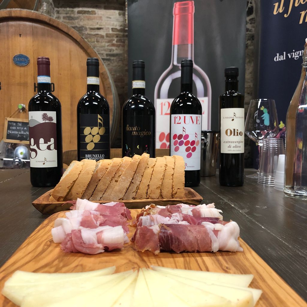 Brunello wine tasting at il Paradiso di Frassina in Montalcino